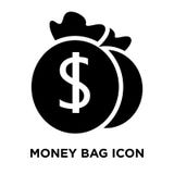 Вектор icon сумки денег изолированный на белой предпосылке, conce логотипа иллюстрация штока Вектор icon сумки денег изолированный на белой предпосылке, conce логотипа иллюстрация штока
